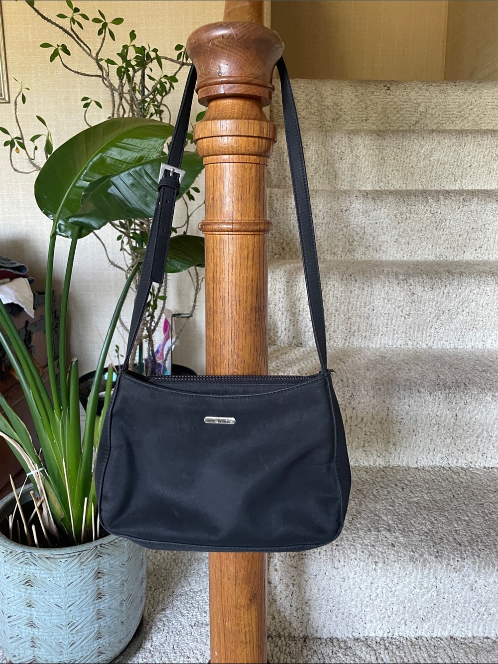 St. john's Bay Black Nylon y2k Shoulder Bag